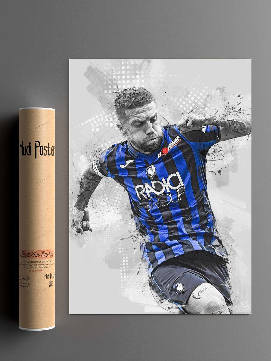 Alejandro Gomez Futbol Poster Çerçevesiz Yüksek Kalite Futbolcu Duvar Poster
