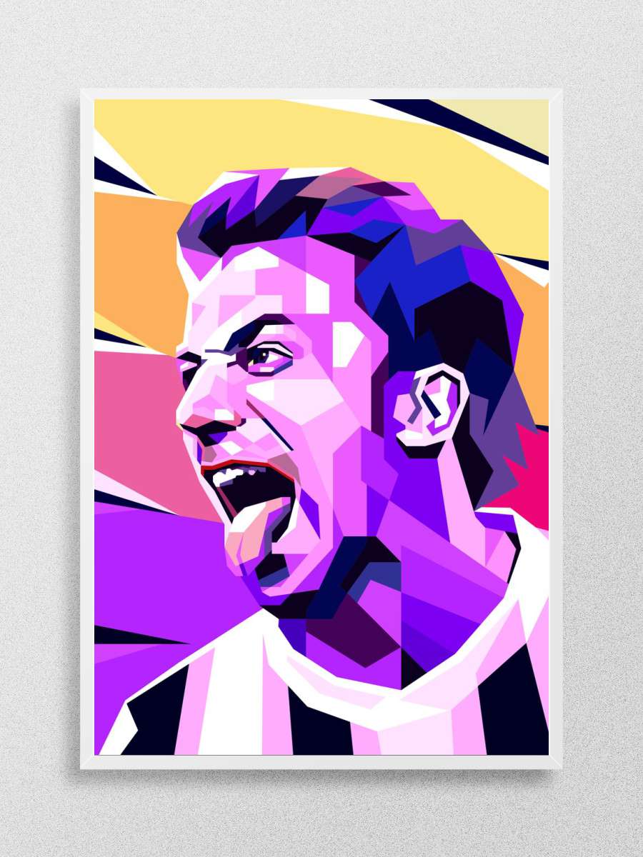 Alessandro Del Piero Futbol Poster Çerçevesiz Yüksek Kalite Futbolcu Duvar Poster