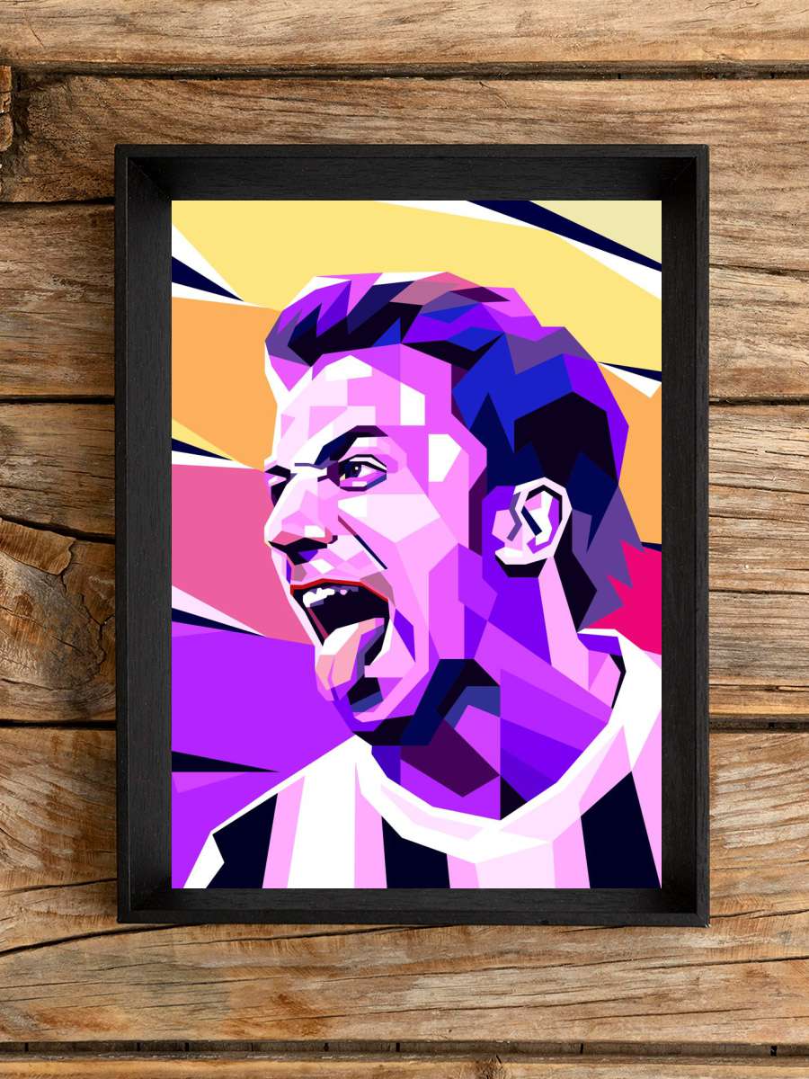 Alessandro Del Piero Futbol Poster Çerçevesiz Yüksek Kalite Futbolcu Duvar Poster