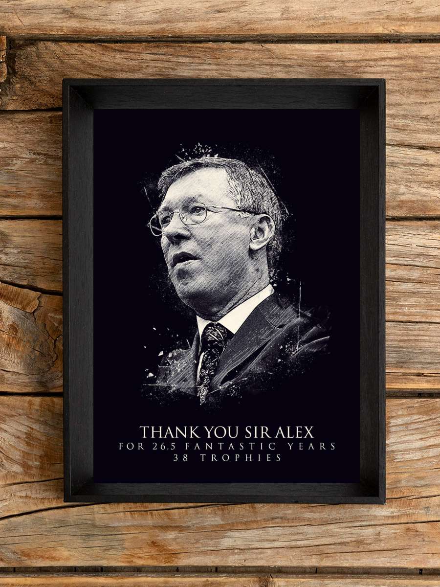 Alex Ferguson Futbol Poster Çerçevesiz Yüksek Kalite Futbolcu Duvar Poster