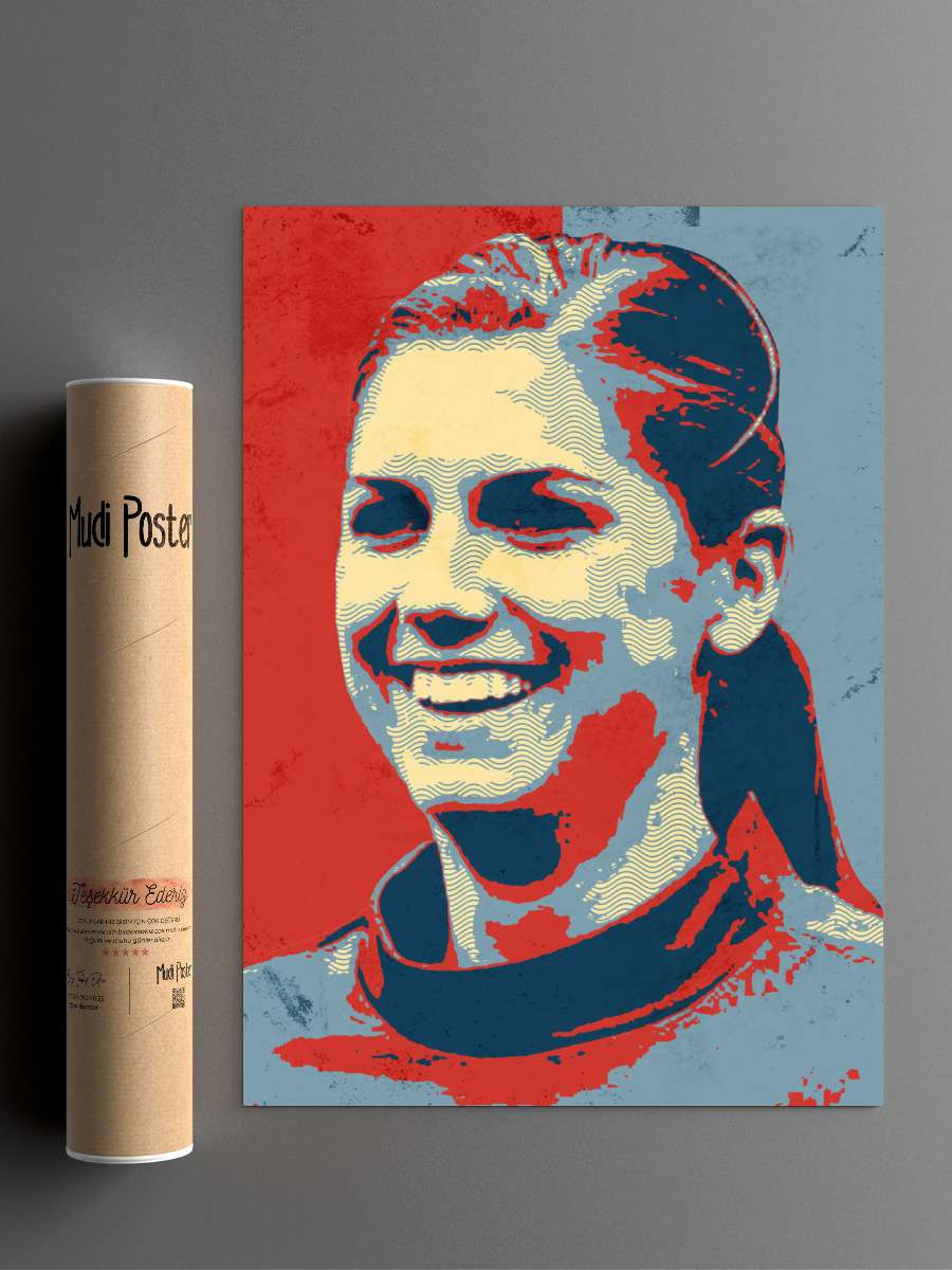 Alex Morgan Futbol Poster Çerçevesiz Yüksek Kalite Futbolcu Duvar Poster