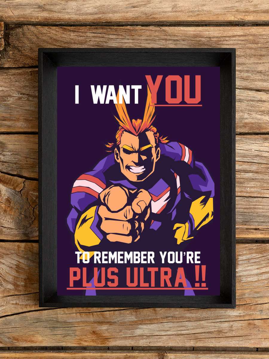 all might i want you Anime Poster Çerçevesiz Yüksek Kalite Anime Duvar Poster