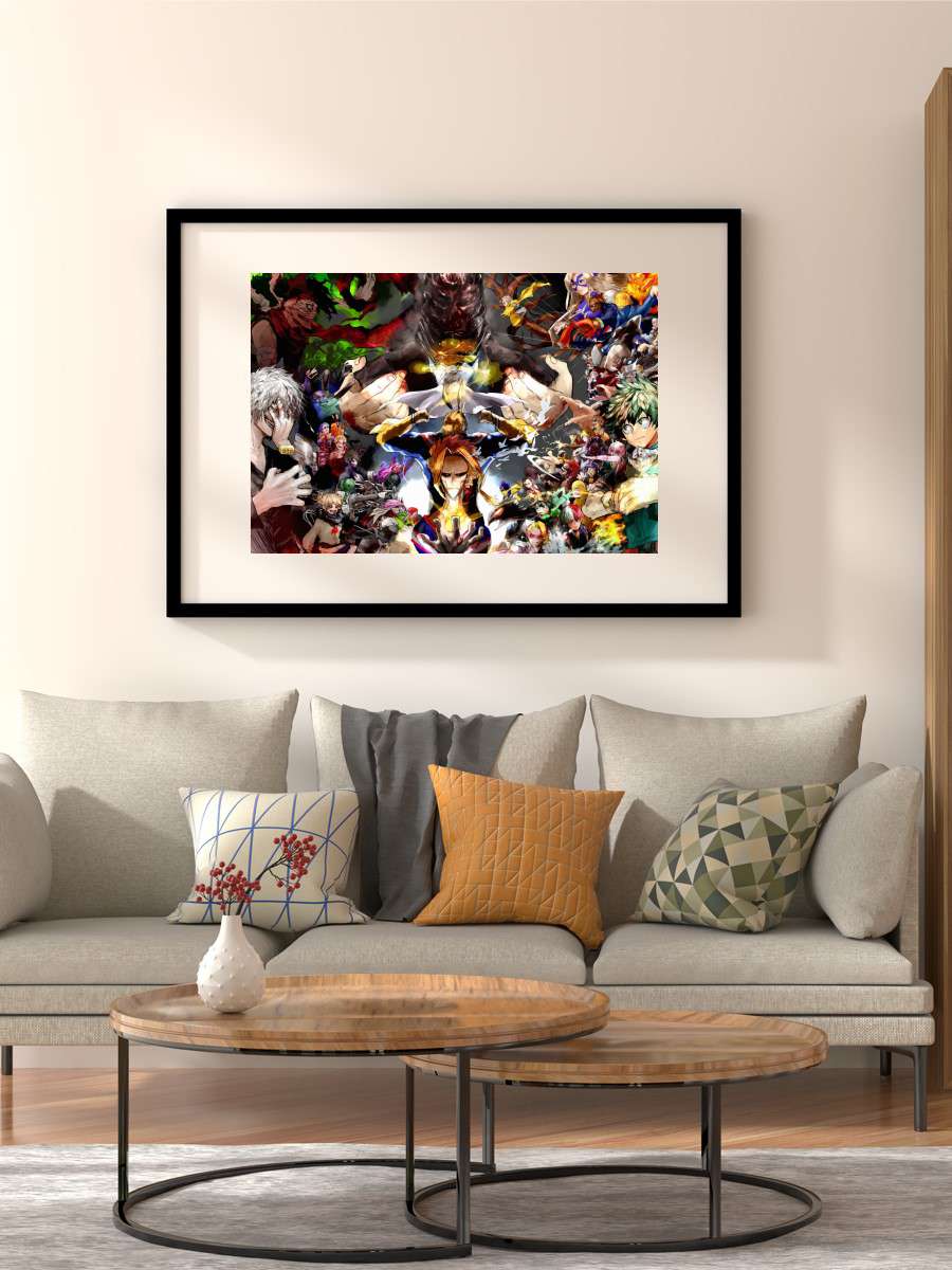 All Might My Hero Academia Anime Poster Çerçevesiz Yüksek Kalite Anime Duvar Poster