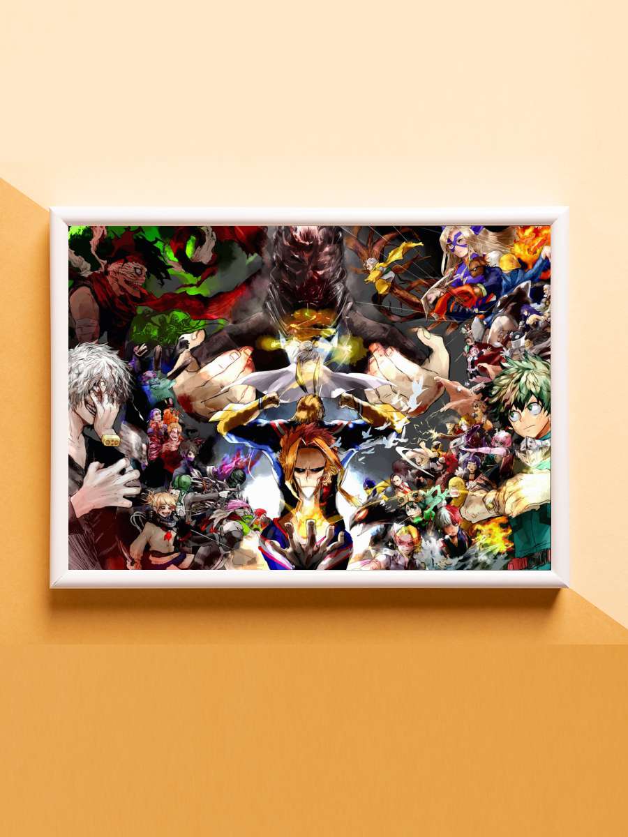All Might My Hero Academia Anime Poster Çerçevesiz Yüksek Kalite Anime Duvar Poster