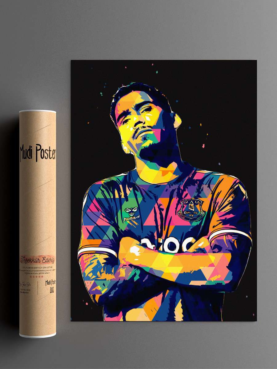 Allan Futbol Poster Çerçevesiz Yüksek Kalite Futbolcu Duvar Poster