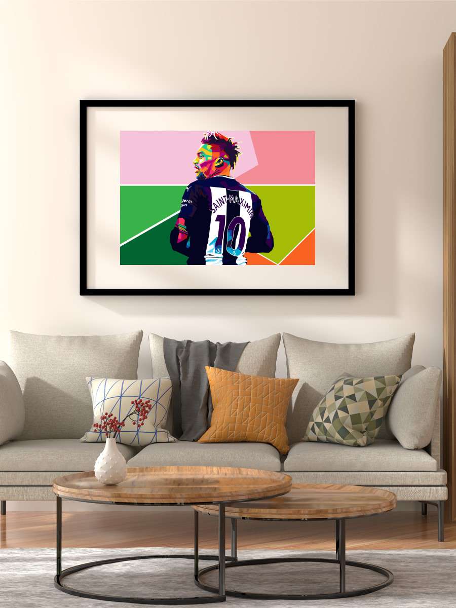 allan saint maximin Futbol Poster Çerçevesiz Yüksek Kalite Futbolcu Duvar Poster