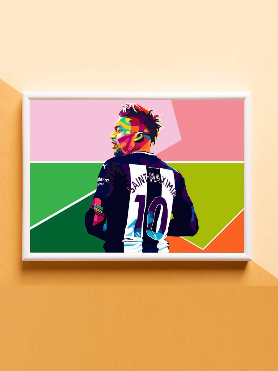 allan saint maximin Futbol Poster Çerçevesiz Yüksek Kalite Futbolcu Duvar Poster