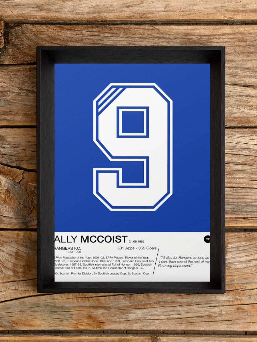 Ally McCoist Futbol Poster Çerçevesiz Yüksek Kalite Futbolcu Duvar Poster