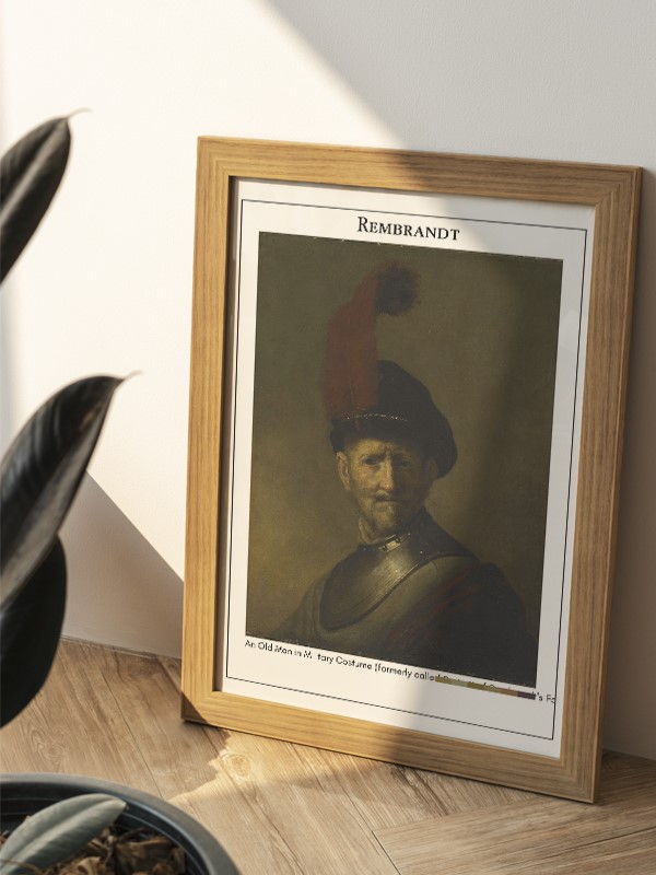 Rembrandt An Old Man in Military Costume (formerly called Portrait of Rembrandt's Father) Poster