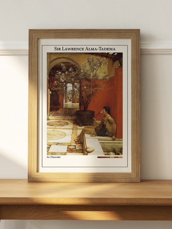 Sir Lawrence Alma-Tadema An Oleander Poster - En İyi Fiyatlarla