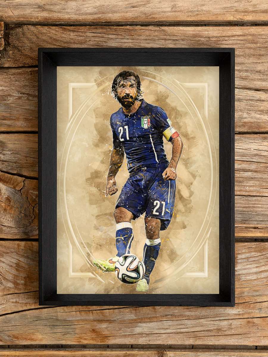 Andrea Pirlo Futbol Poster Çerçevesiz Yüksek Kalite Futbolcu Duvar Poster