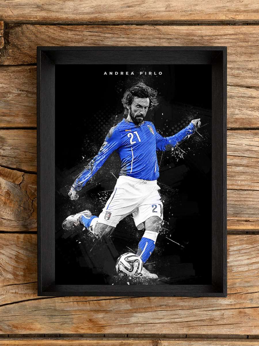 Andrea Pirlo Futbol Poster Çerçevesiz Yüksek Kalite Futbolcu Duvar Poster