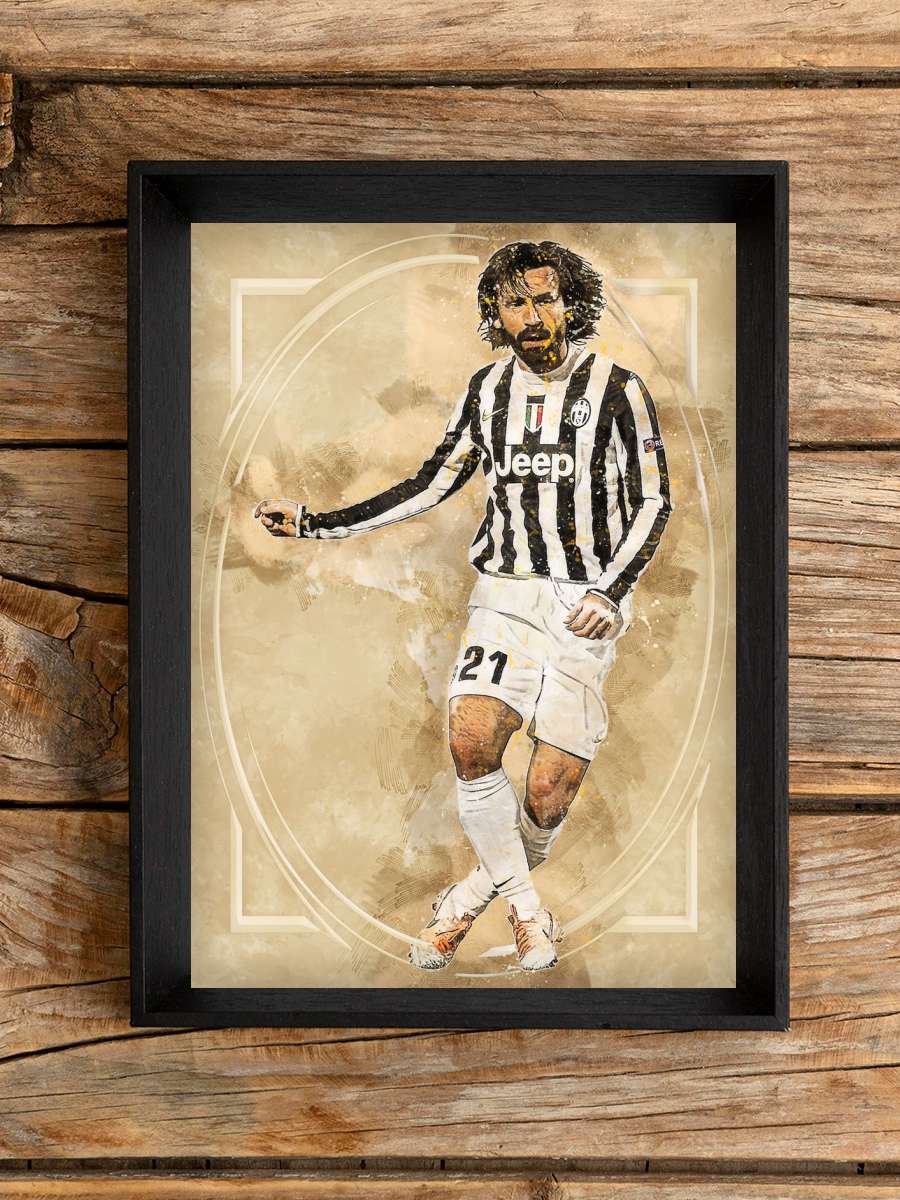 Andrea Pirlo Futbol Poster Çerçevesiz Yüksek Kalite Futbolcu Duvar Poster