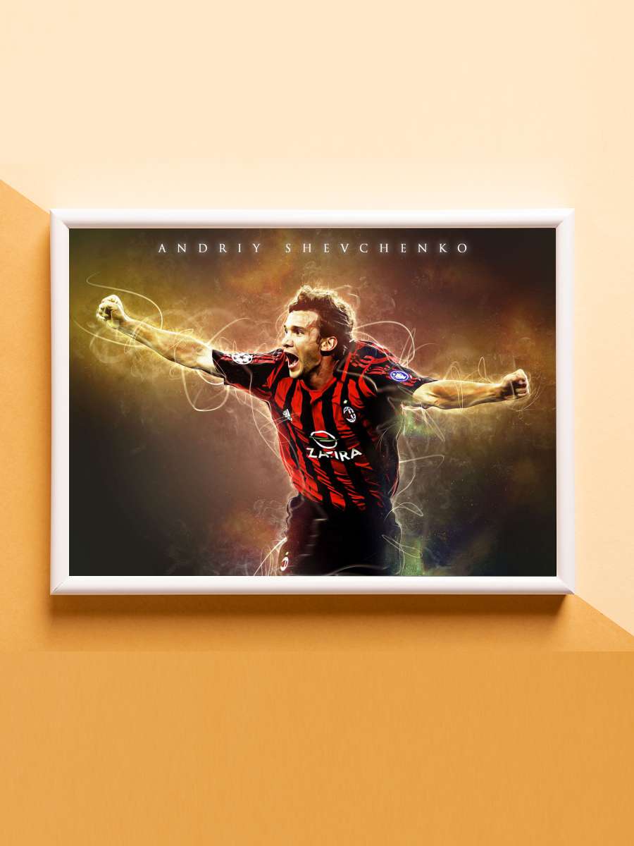 Andriy Shevchenko Futbol Poster Çerçevesiz Yüksek Kalite Futbolcu Duvar Poster