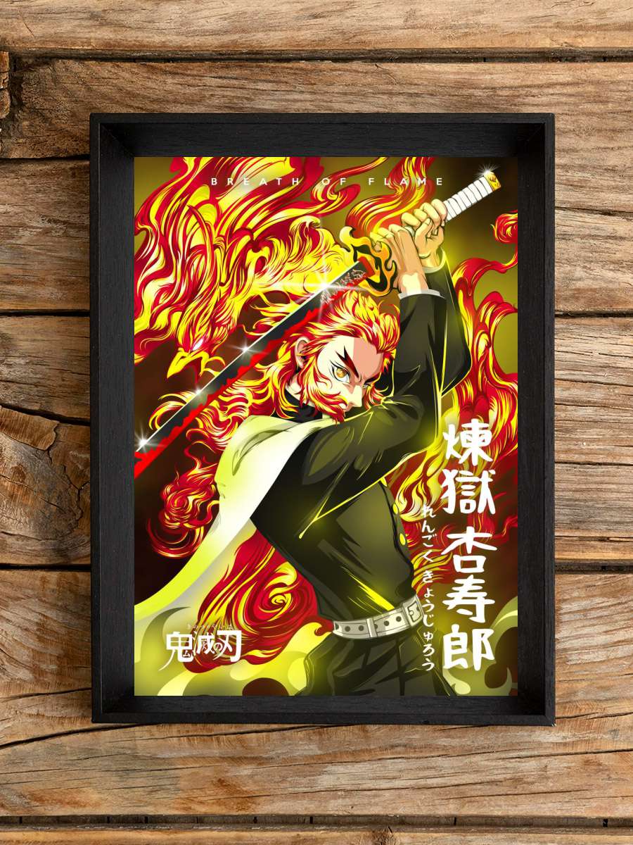 Anime Demon Slayer Rengoku Anime Poster Çerçevesiz Yüksek Kalite Anime Duvar Poster