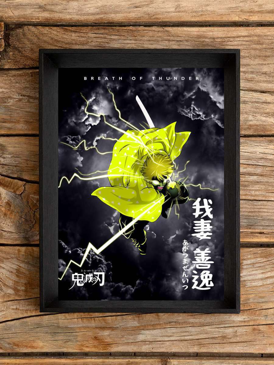 Anime Demon Slayer Zenitsu Anime Poster Çerçevesiz Yüksek Kalite Anime Duvar Poster - En İyi Fiyatlarla