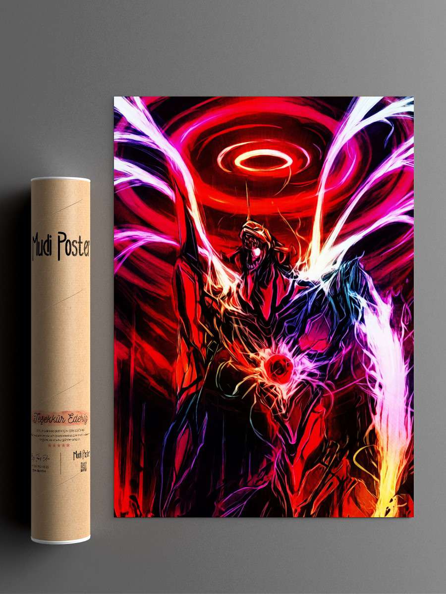 Anime Evangelion Eva 01 Anime Poster Çerçevesiz Yüksek Kalite Anime Duvar Poster