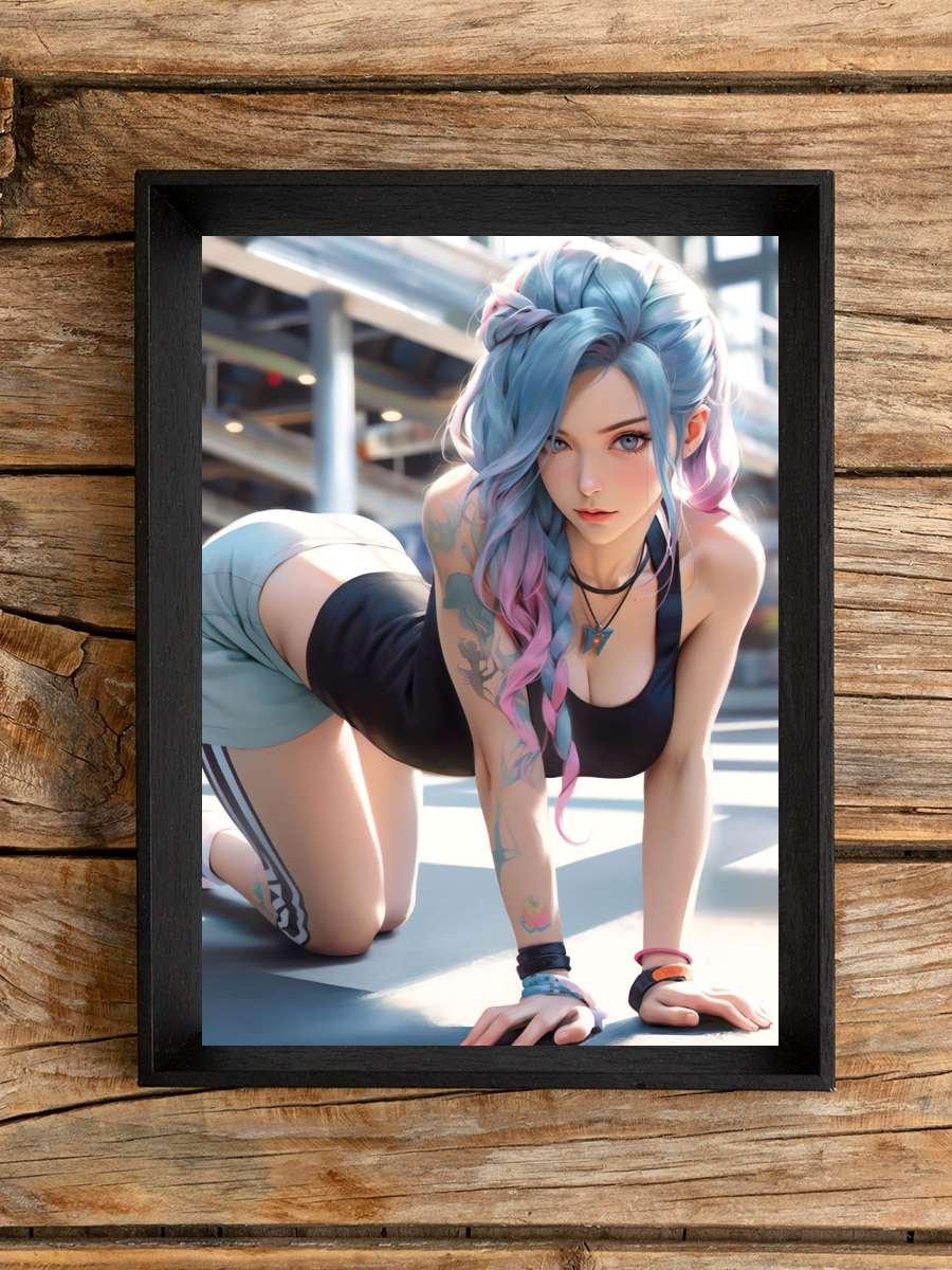 Anime Fitness Girl Anime Poster Çerçevesiz Yüksek Kalite Anime Duvar Poster