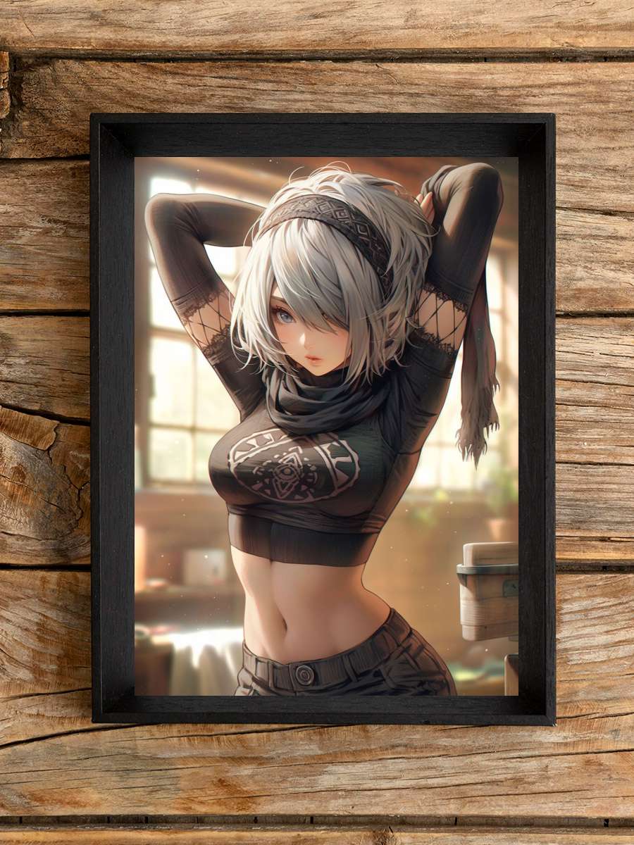 Anime Gaming Girl Anime Poster Çerçevesiz Yüksek Kalite Anime Duvar Poster