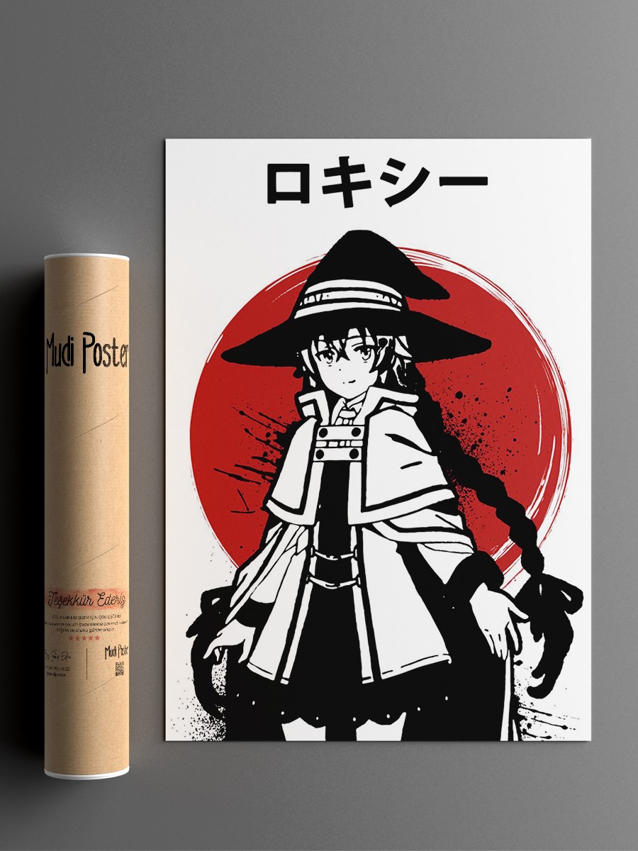 Anime Girl Roxy Migurdia Anime Poster Çerçevesiz Yüksek Kalite Anime Duvar Poster