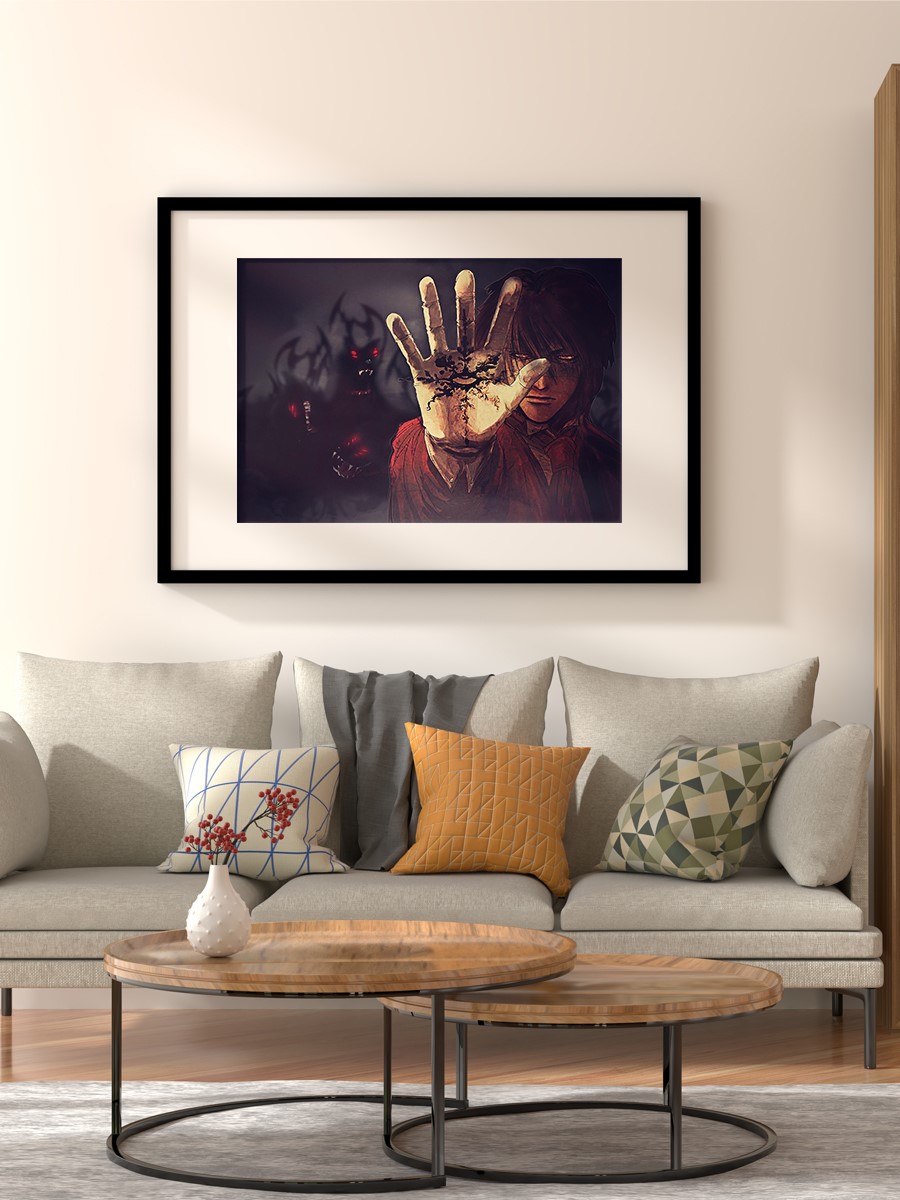 Anime Hellsing Anime Poster Çerçevesiz Yüksek Kalite Anime Duvar Poster