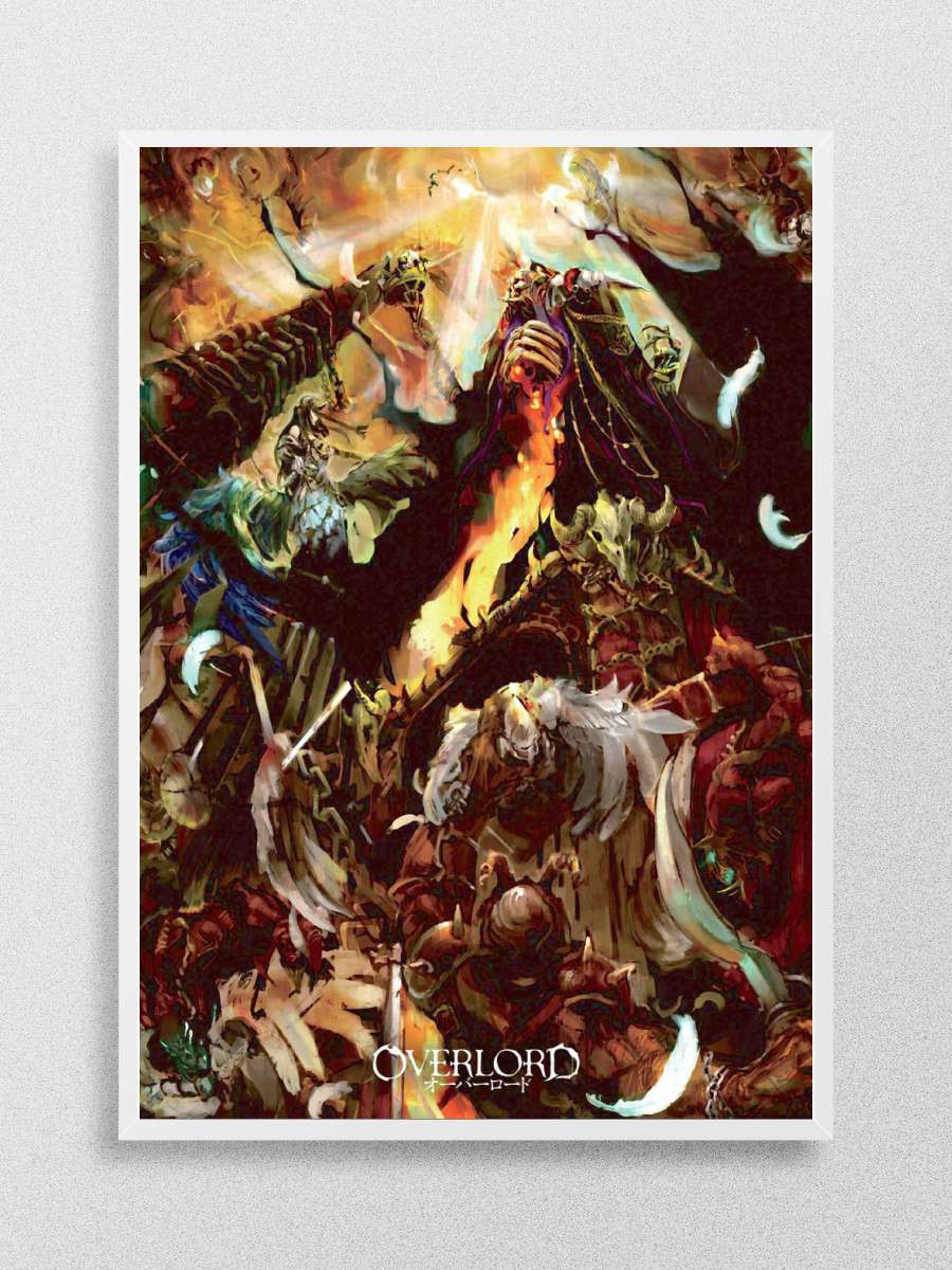 Anime Manga Overlord Ainz Anime Poster Çerçevesiz Yüksek Kalite Anime Duvar Poster