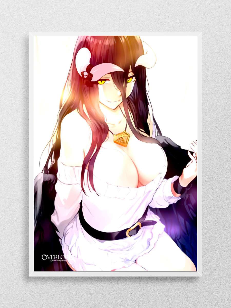 Anime Overlord Art Albedo Anime Poster Çerçevesiz Yüksek Kalite Anime Duvar Poster