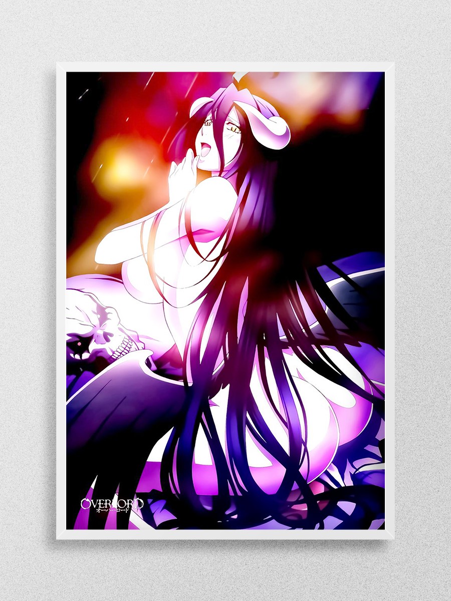 Anime Overlord Art Albedo Anime Poster Çerçevesiz Yüksek Kalite Anime Duvar Poster