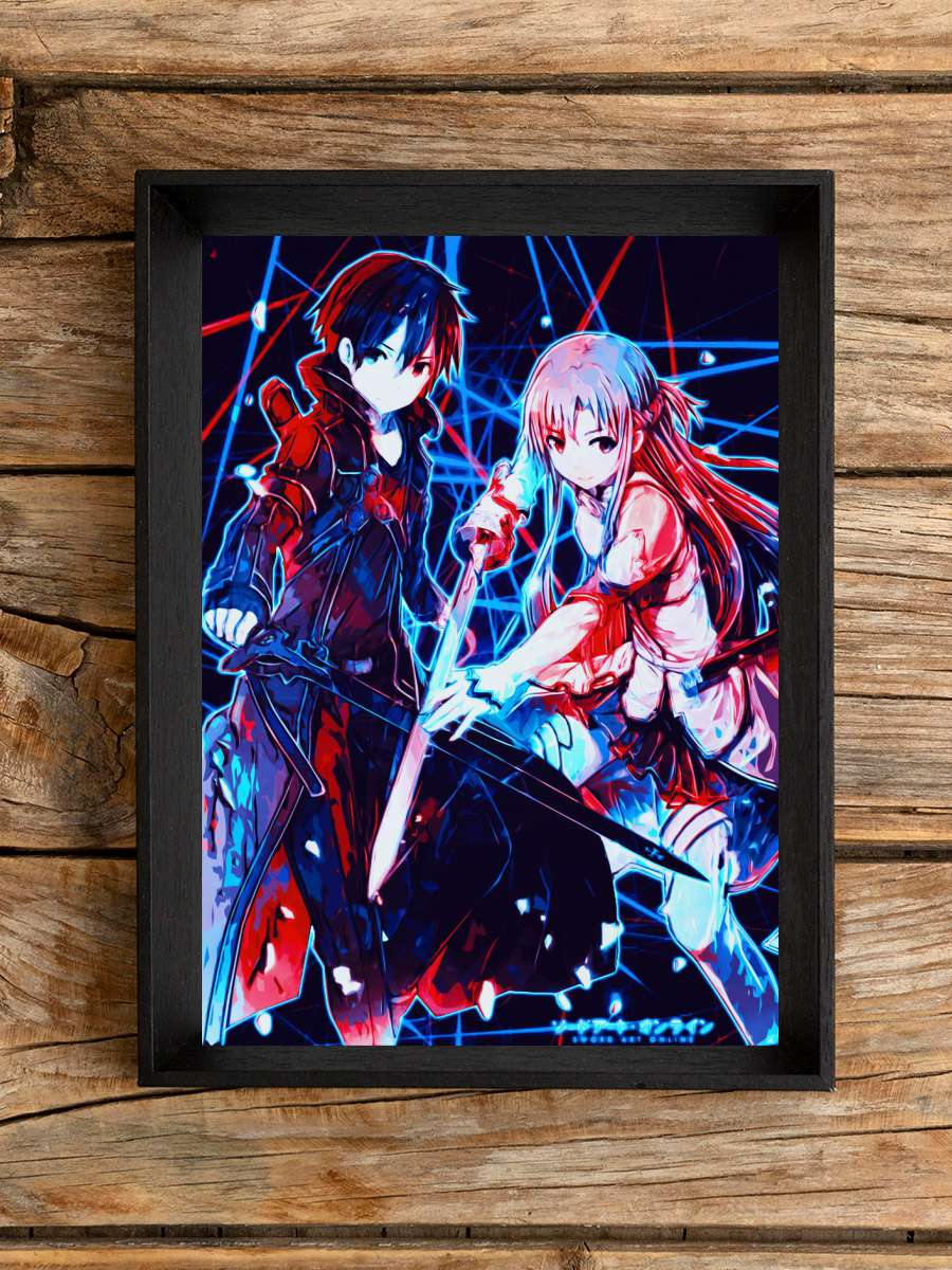 Anime SAO Kirito X Asuna Anime Poster Çerçevesiz Yüksek Kalite Anime Duvar Poster