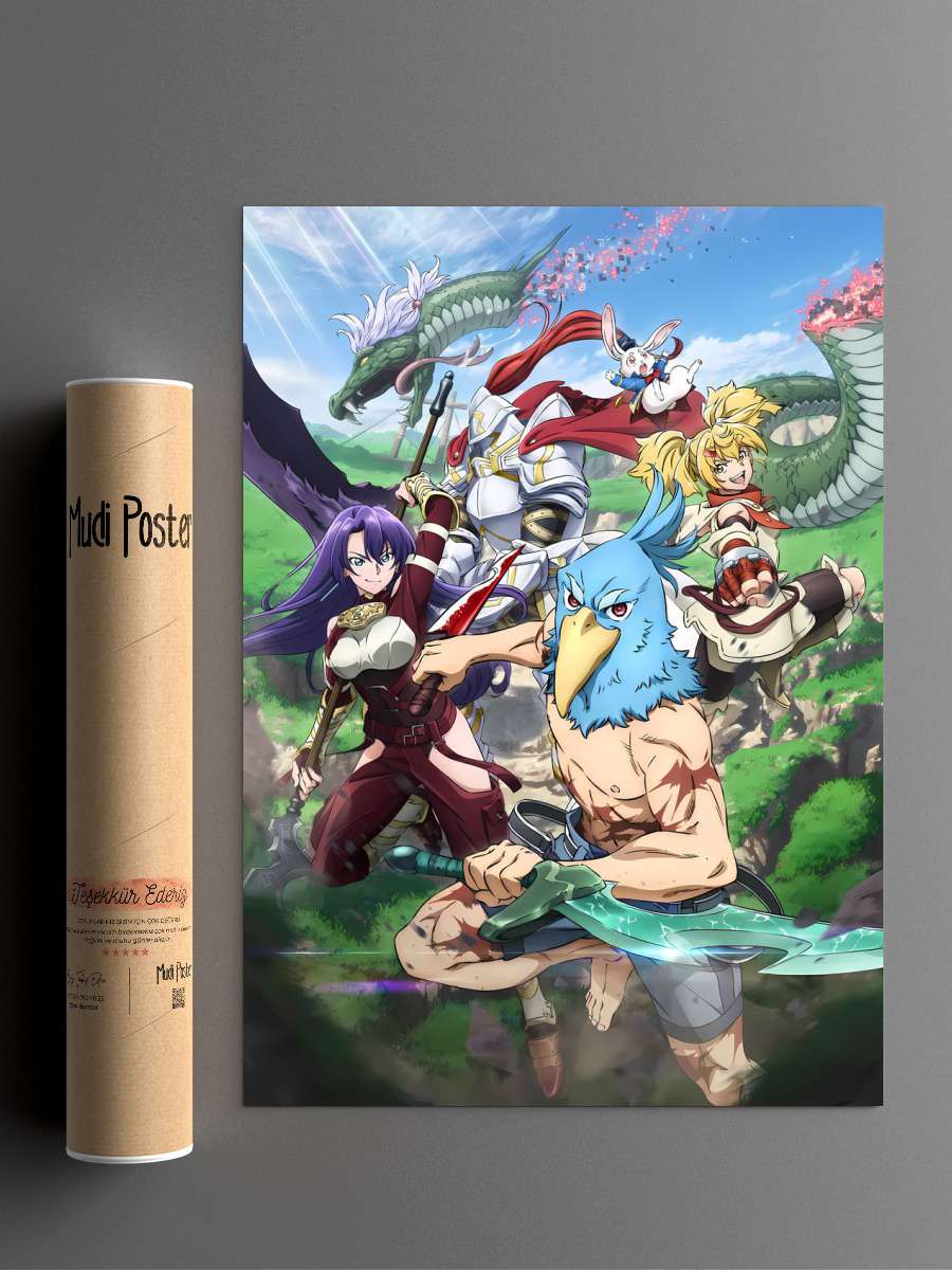 Anime Shangri Frontier Anime Poster Çerçevesiz Yüksek Kalite Anime Duvar Poster