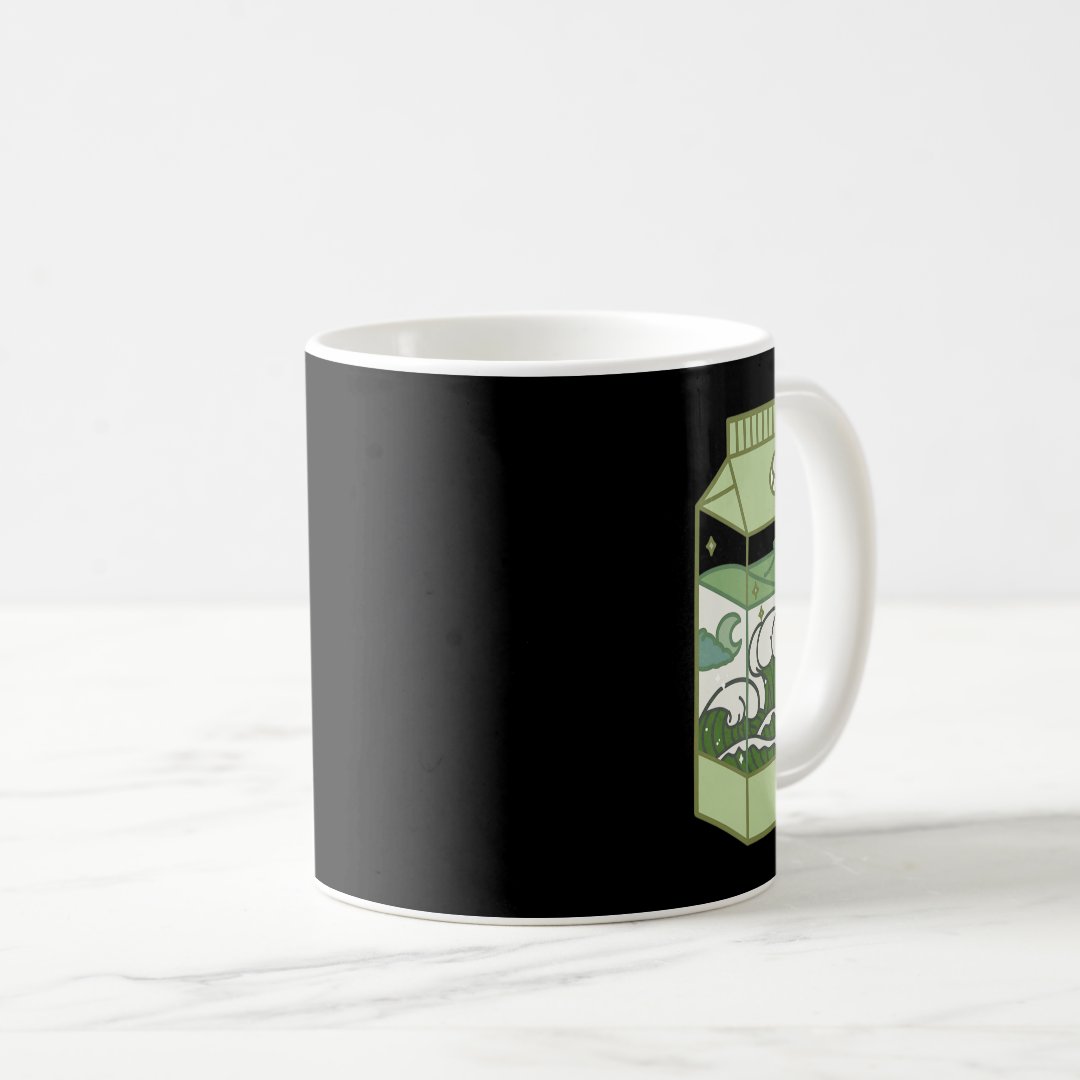 Aesthetic Milk Box Artwork Cute Kawaii Otaku Anime Coffee Mug Anime Kupa Bardak Modern Anime Baskılı Kupa