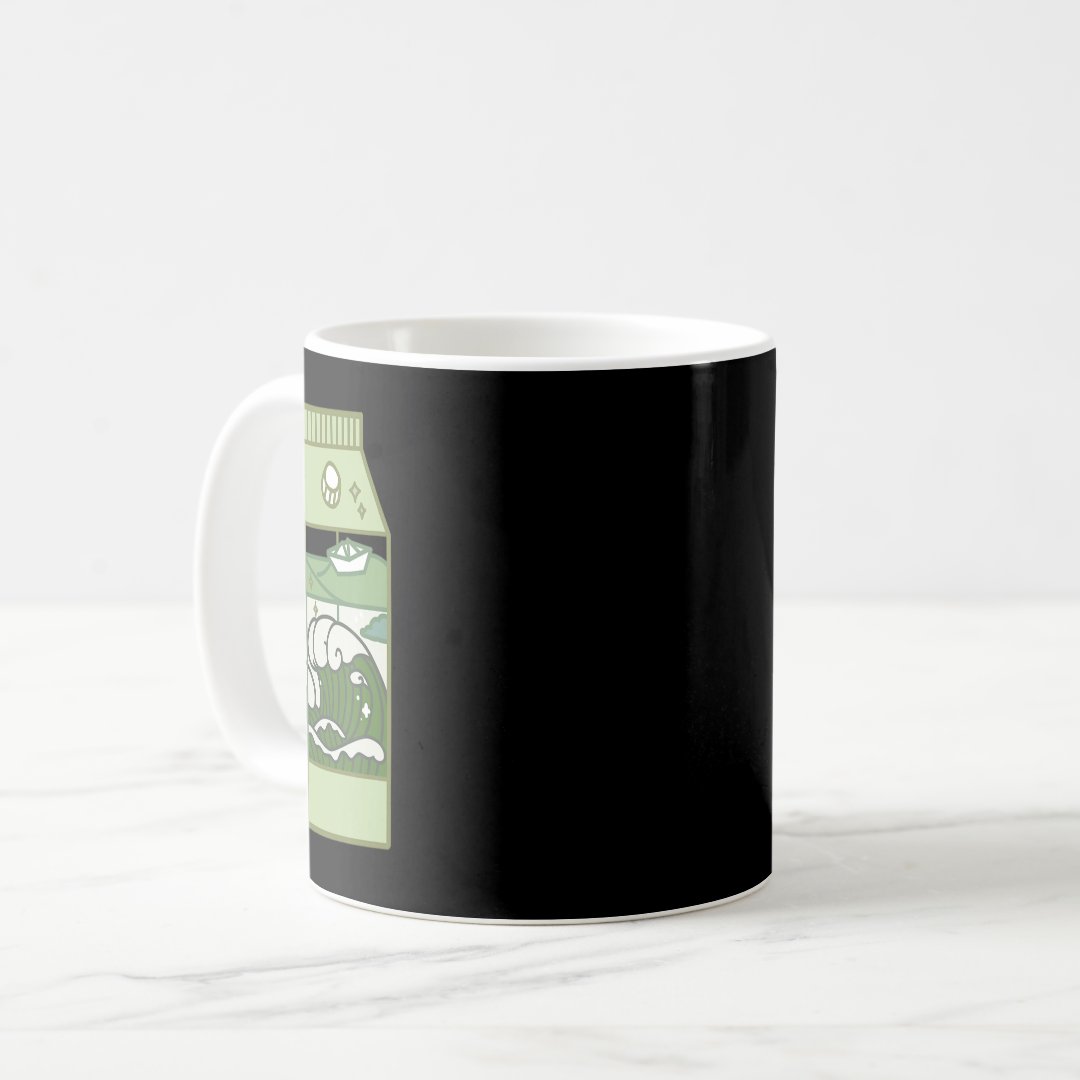 Aesthetic Milk Box Artwork Cute Kawaii Otaku Anime Coffee Mug Anime Kupa Bardak Modern Anime Baskılı Kupa