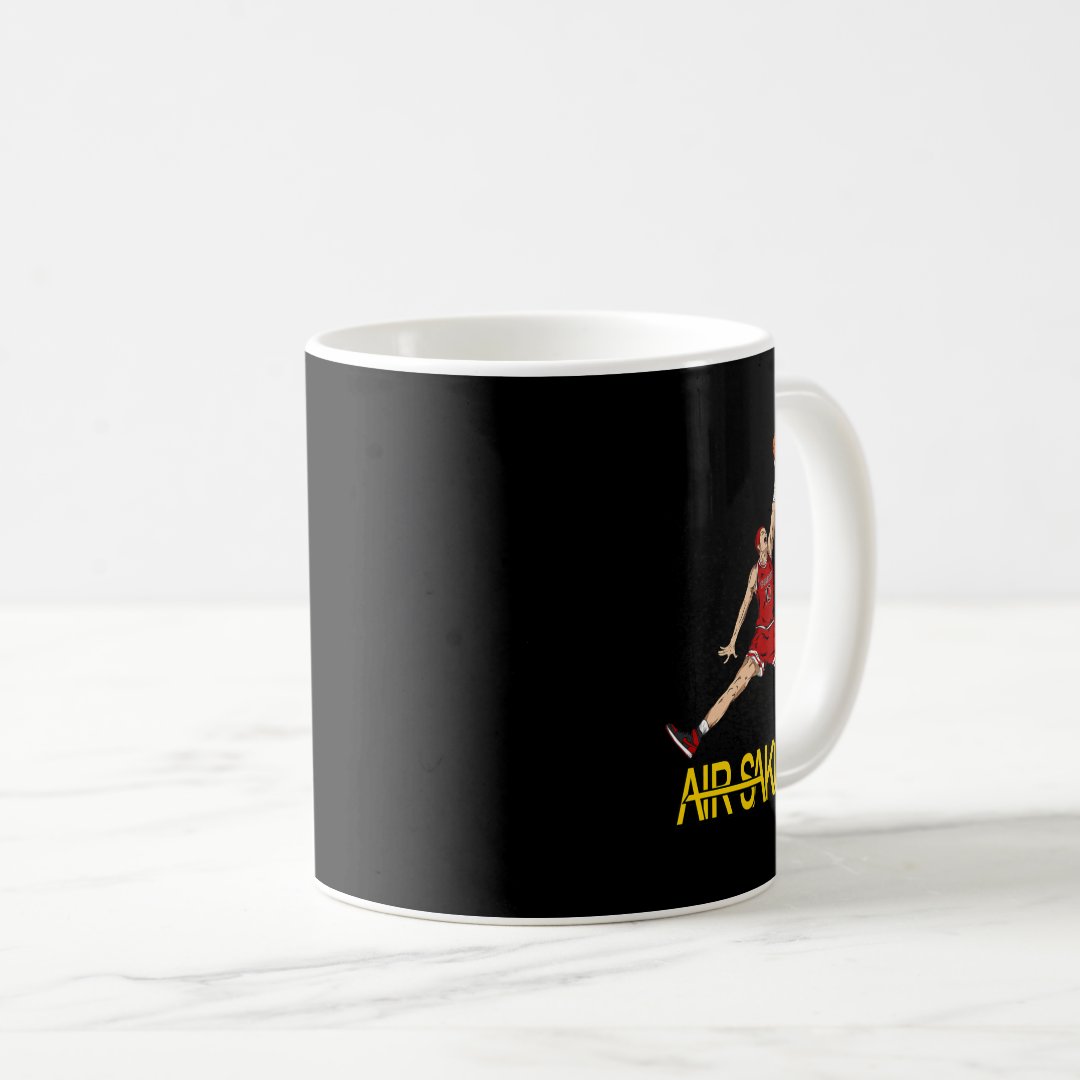 Air Sakuragi Anime Style Basketball Design  Coffee Mug Anime Kupa Bardak Modern Anime Baskılı Kupa