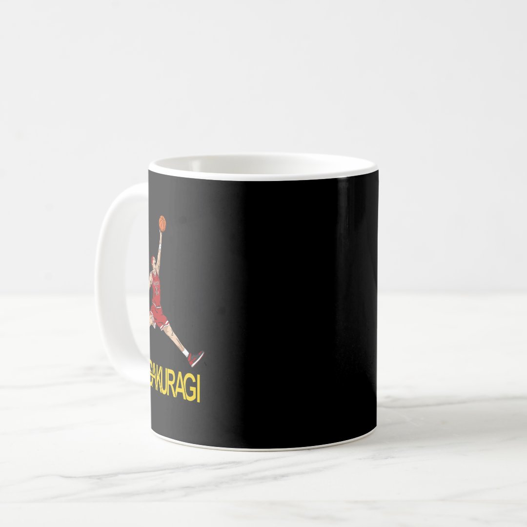 Air Sakuragi Anime Style Basketball Design  Coffee Mug Anime Kupa Bardak Modern Anime Baskılı Kupa