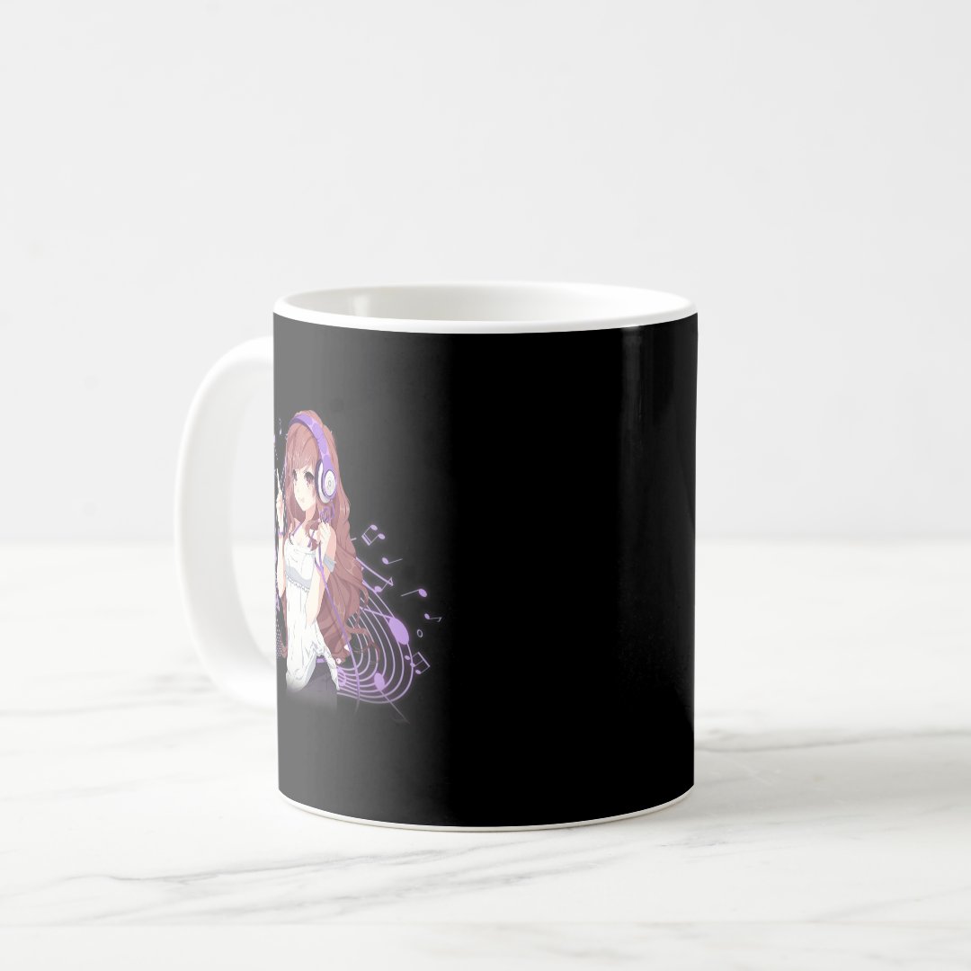 Anime and Music Merch Kawaii Manga Otaku for Teens Coffee Mug Anime Kupa Bardak Modern Anime Baskılı Kupa
