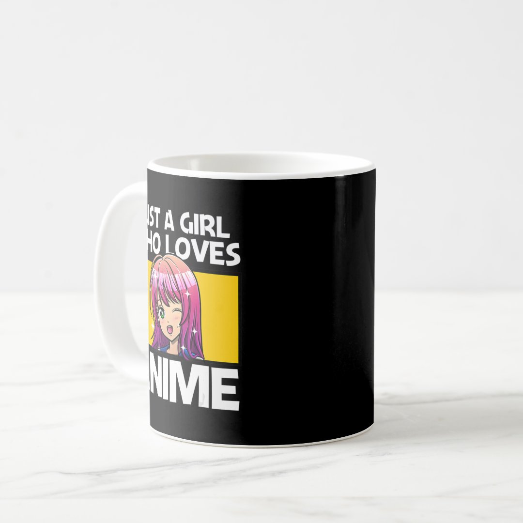 Anime Art For Women Teen Girls Anime Merch Girl An Coffee Mug Anime Kupa Bardak Modern Anime Baskılı Kupa