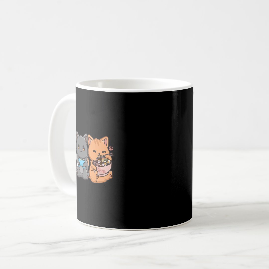 Anime Boba Tea Bubble Tea Gaming Gamer Ramen Cat  Coffee Mug Anime Kupa Bardak Modern Anime Baskılı Kupa