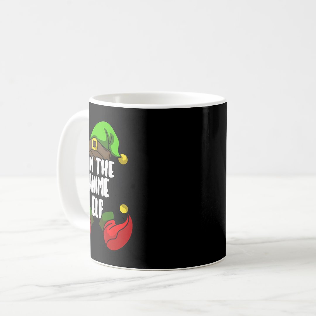 Anime Elf Matching Family Group Christmas Party Pa Coffee Mug Anime Kupa Bardak Modern Anime Baskılı Kupa