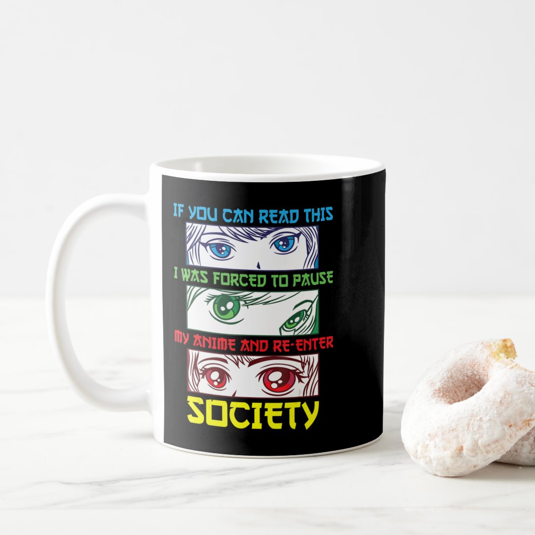Anime Fan  Watching Anime Phrase Fun Anime Lover  Coffee Mug Anime Kupa Bardak Modern Anime Baskılı Kupa