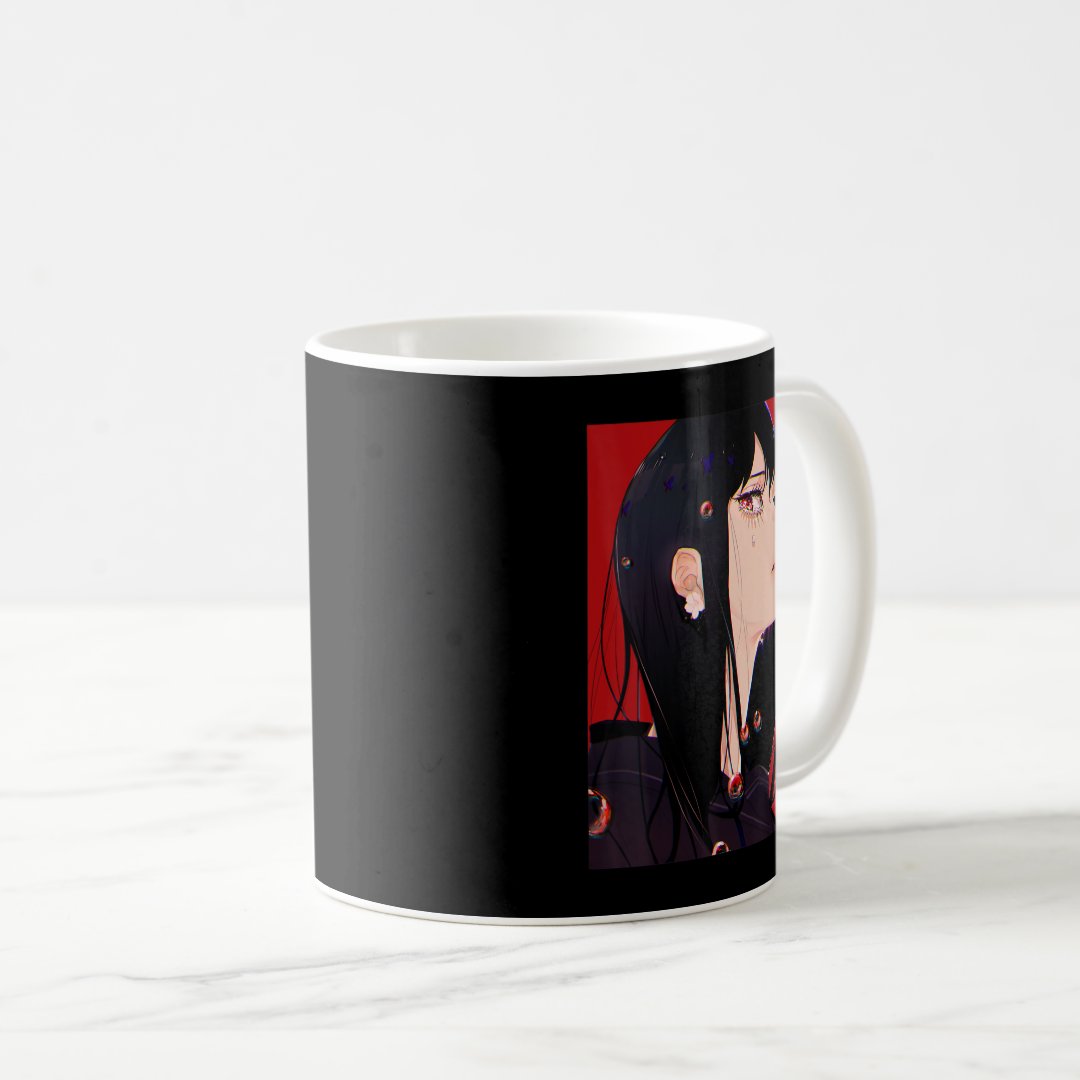 Anime Girl Kawaii Waifu Aesthetic Japanese Manga O Coffee Mug Anime Kupa Bardak Modern Anime Baskılı Kupa