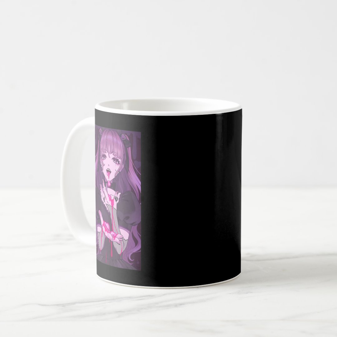 Anime Girl Kawaii Waifu Aesthetic Japanese Otaku 8 Coffee Mug Anime Kupa Bardak Modern Anime Baskılı Kupa
