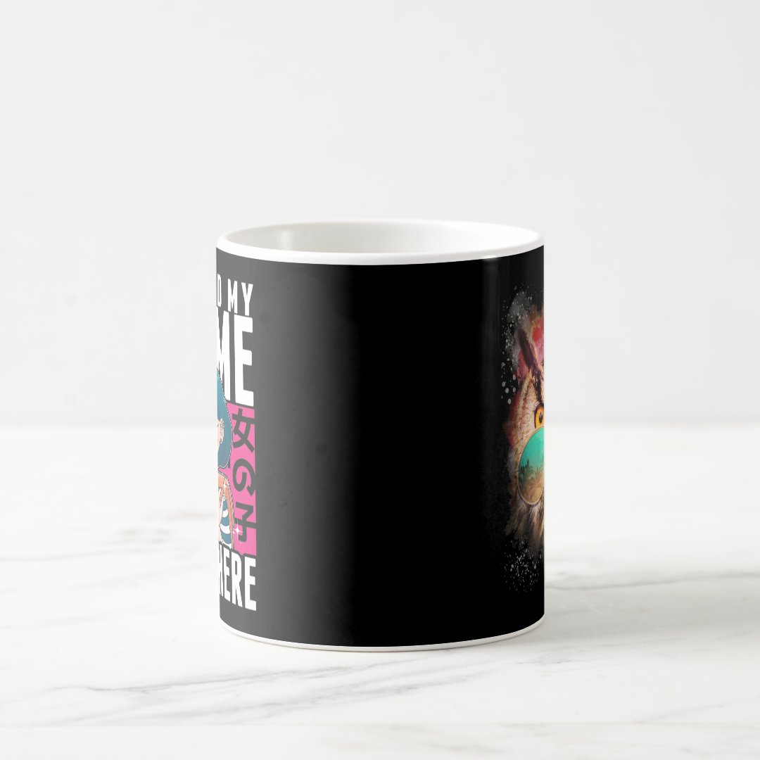 Anime Girl Otaku Teen Japanese Manga Fan Coffee Mug Anime Kupa Bardak Modern Anime Baskılı Kupa