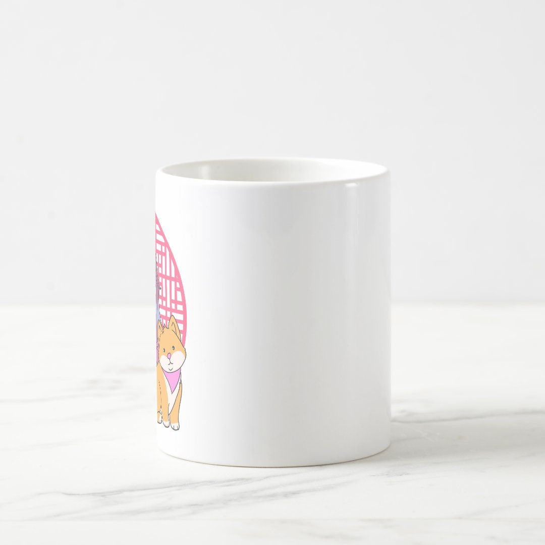 Anime Girl with Dogs Coffee Mug Anime Kupa Bardak Modern Anime Baskılı Kupa