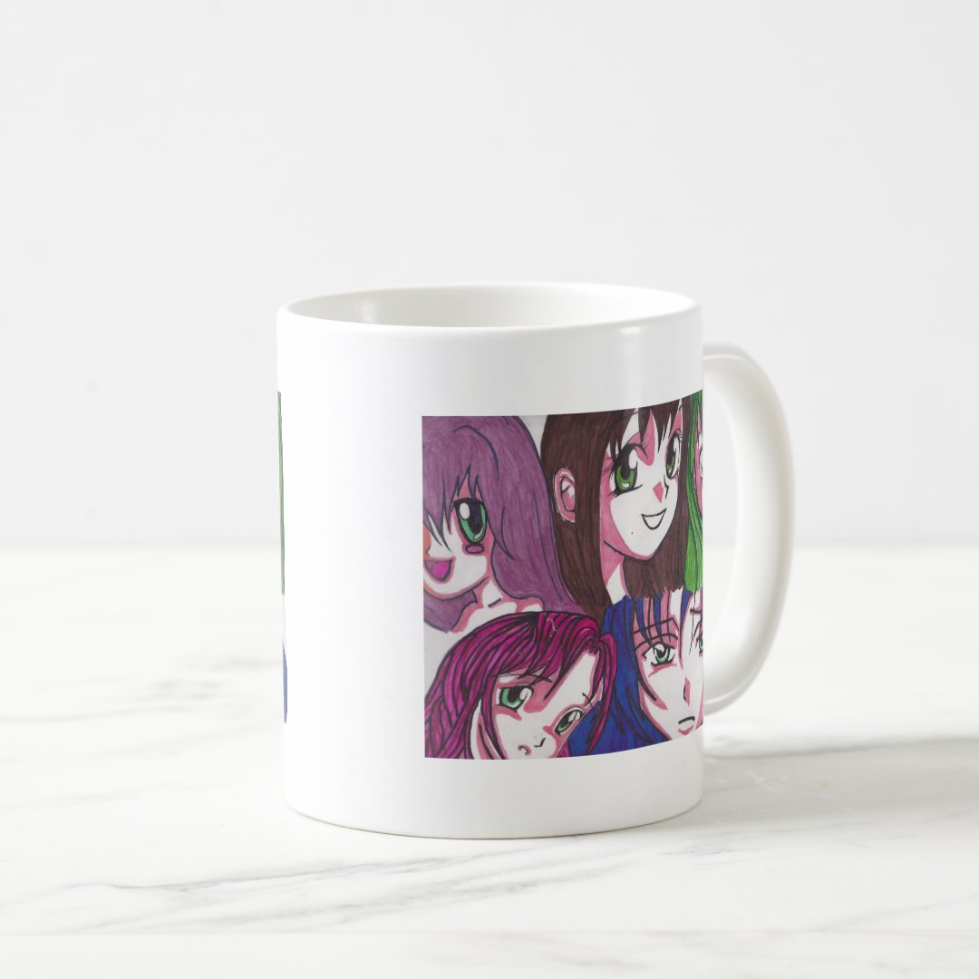 anime girls coffee mug Anime Kupa Bardak Modern Anime Baskılı Kupa