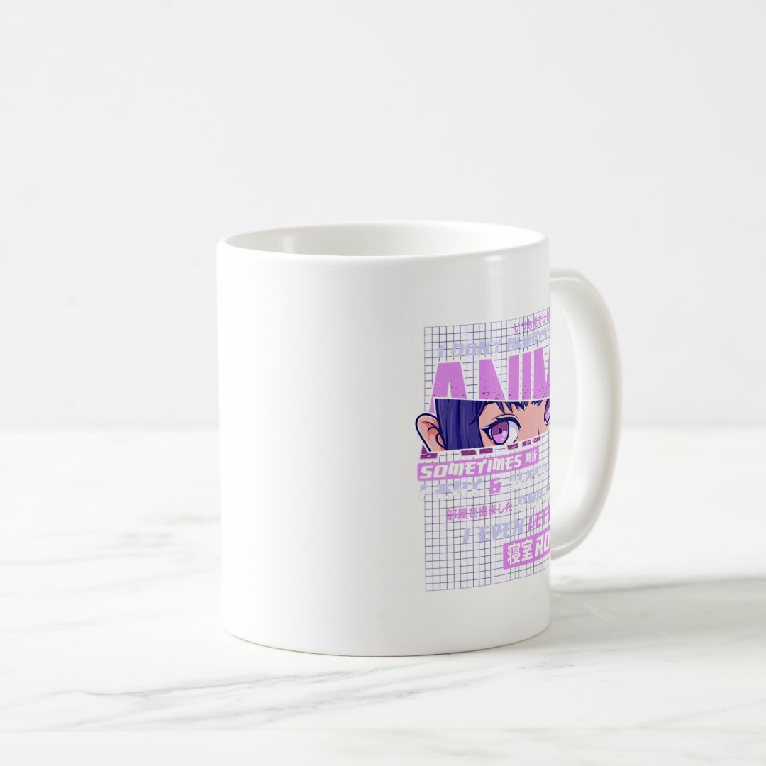 Anime I Dont Always Watch Anime Sometimes I Eat An Coffee Mug Anime Kupa Bardak Modern Anime Baskılı Kupa