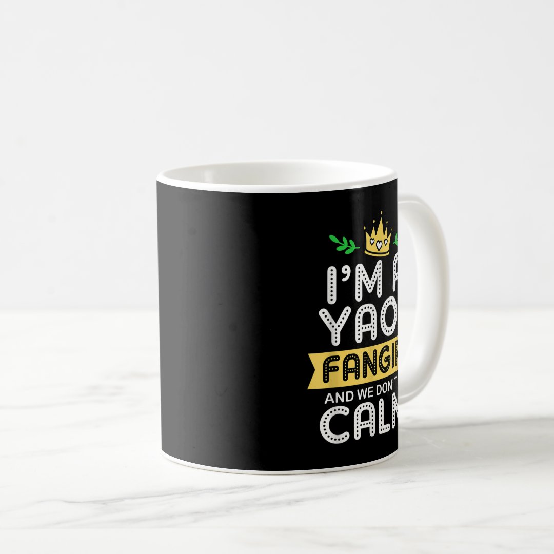 Anime Im A Yaoi Fangirl And We Dont Do Calm Yaoi F Coffee Mug Anime Kupa Bardak Modern Anime Baskılı Kupa