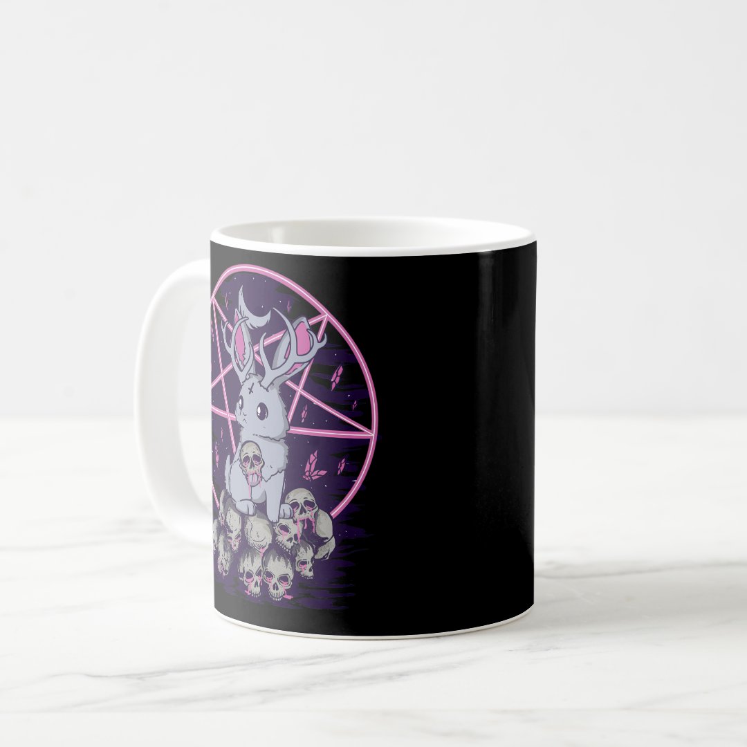 Anime Kawaii Baphomet Pastel Goth Emo Punk Jackalo Coffee Mug Anime Kupa Bardak Modern Anime Baskılı Kupa