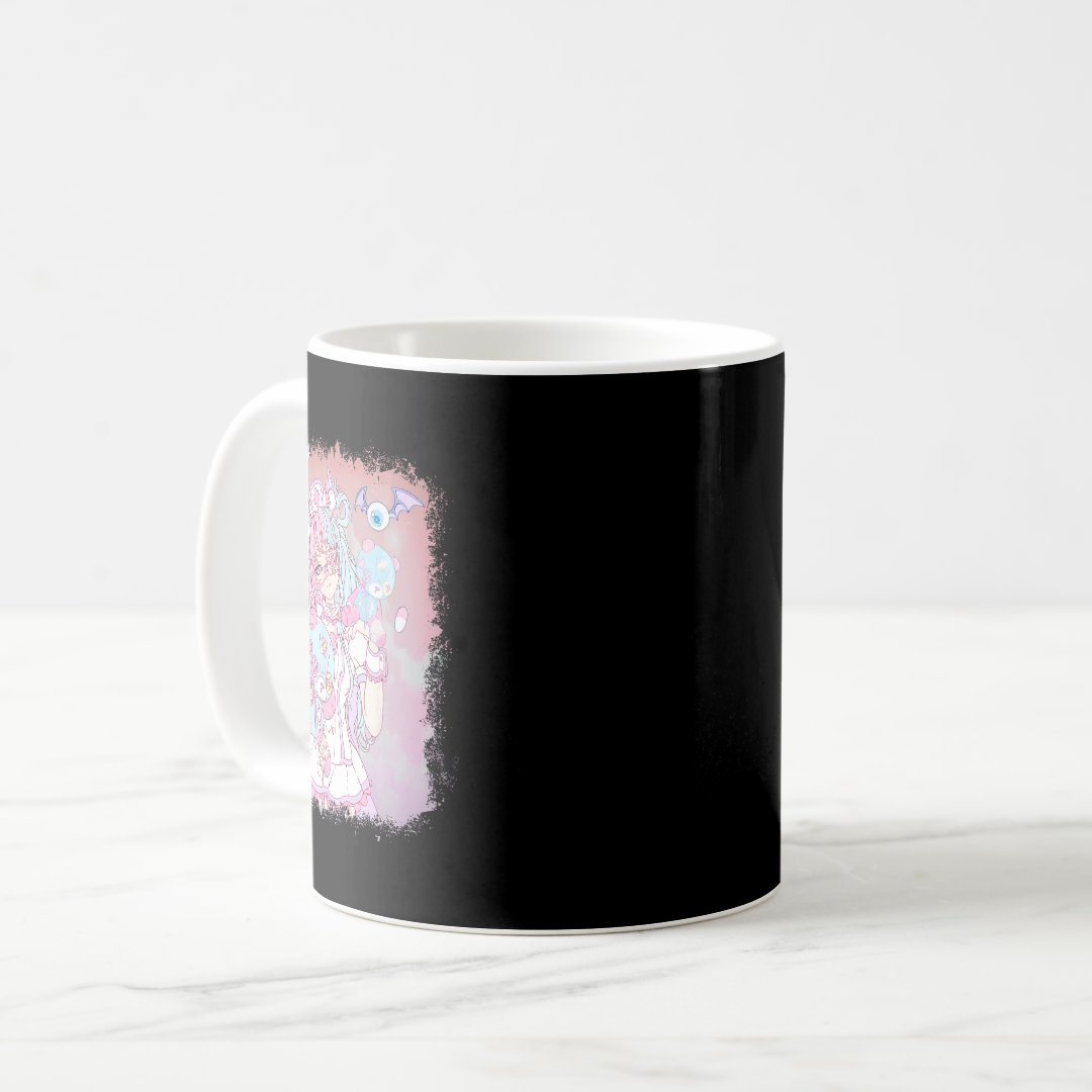 Anime Kawaii Girl Aesthetic Pastel Soft Waifu Japa Coffee Mug Anime Kupa Bardak Modern Anime Baskılı Kupa