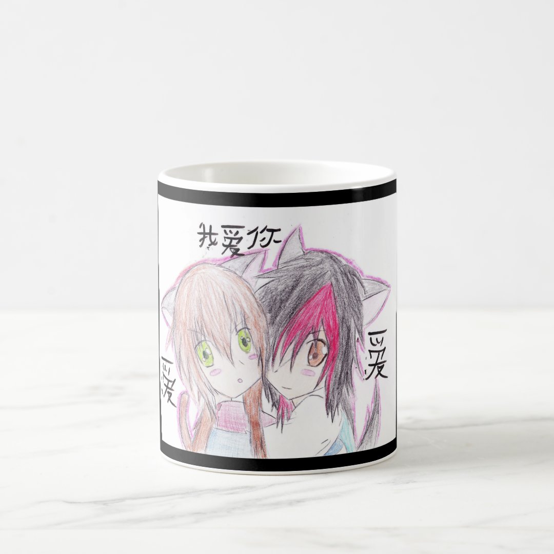 Anime love mug Anime Kupa Bardak Modern Anime Baskılı Kupa