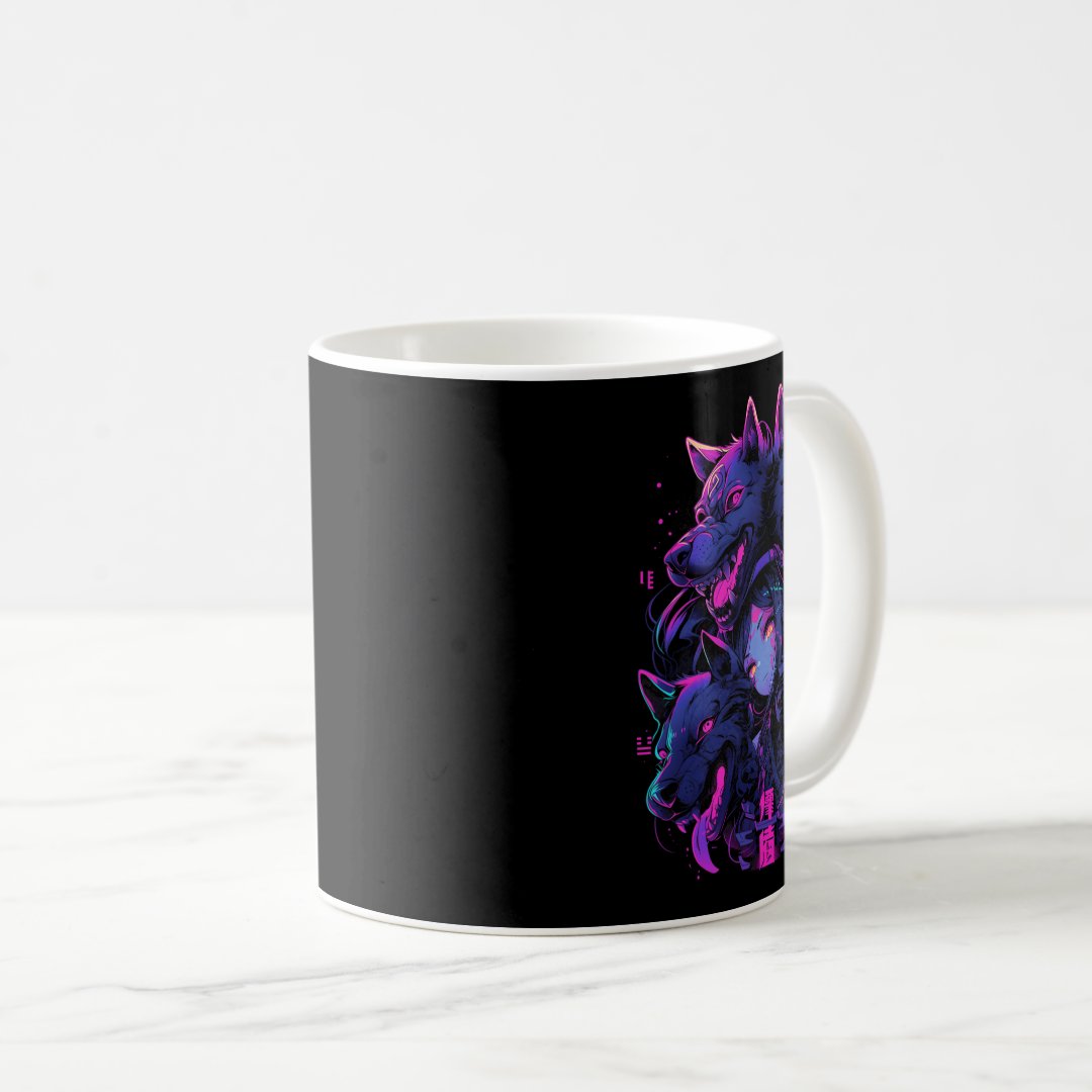 Anime Manga Cyberpunk Aesthetic Techwear Harajuku  Coffee Mug Anime Kupa Bardak Modern Anime Baskılı Kupa